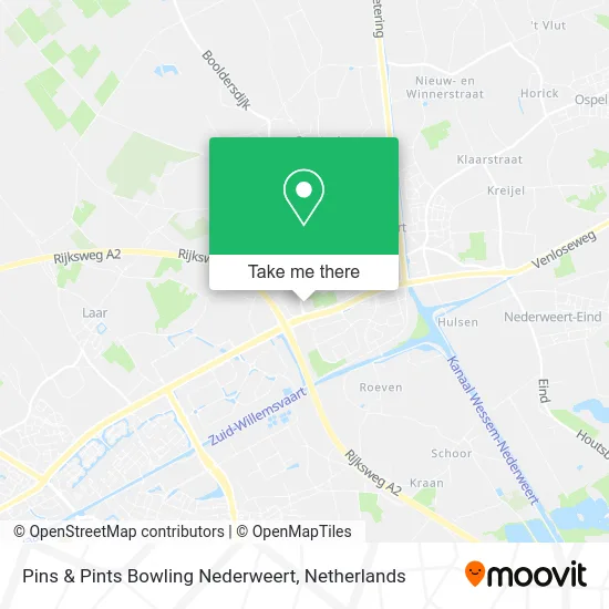 Pins & Pints Bowling Nederweert map