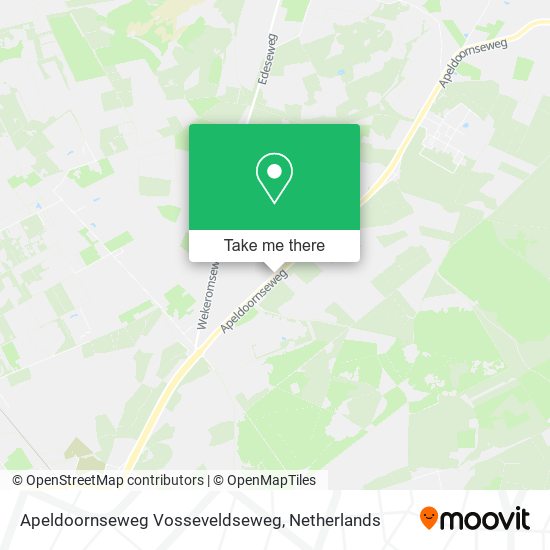 Apeldoornseweg Vosseveldseweg map