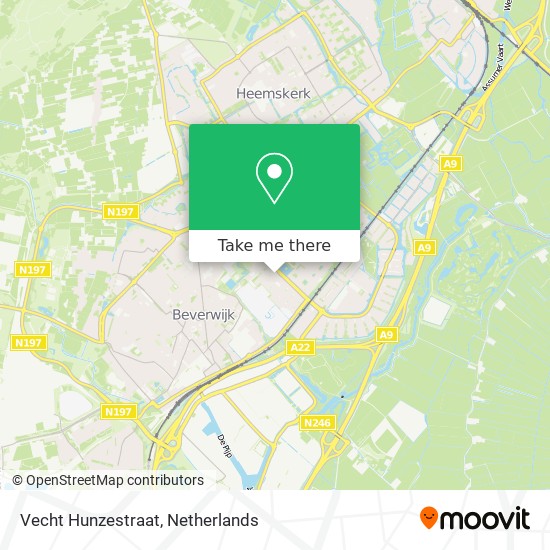 Vecht Hunzestraat map