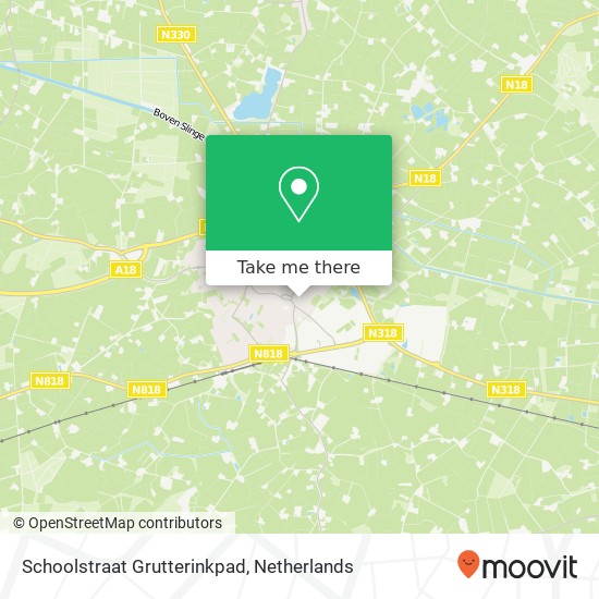 Schoolstraat Grutterinkpad map