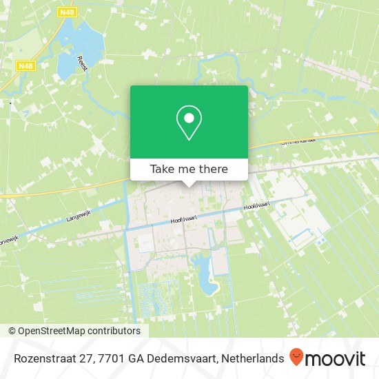 Rozenstraat 27, 7701 GA Dedemsvaart map