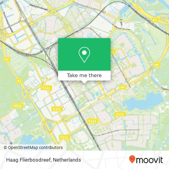 Haag Flierbosdreef map