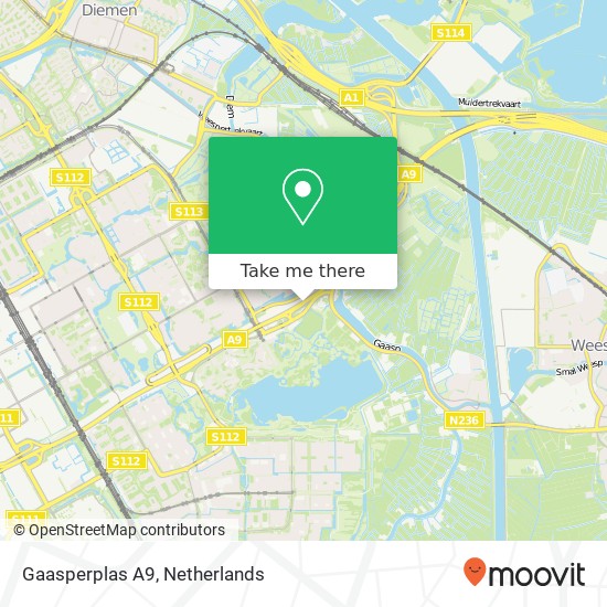 Gaasperplas A9 map