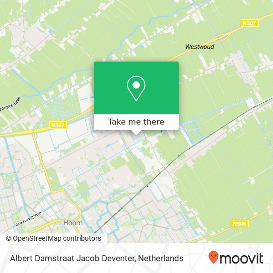 Albert Damstraat Jacob Deventer map