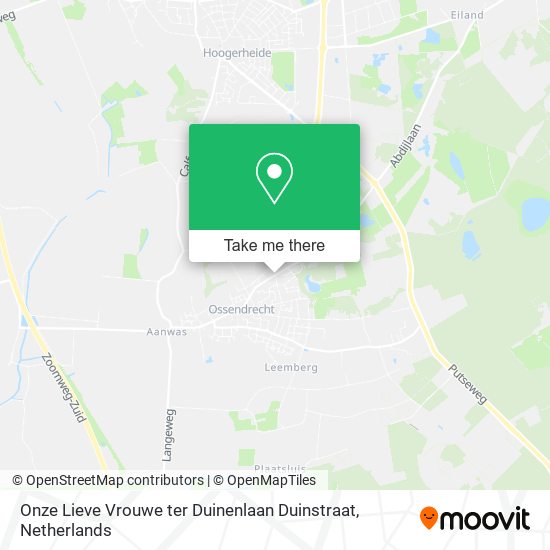 Onze Lieve Vrouwe ter Duinenlaan Duinstraat map