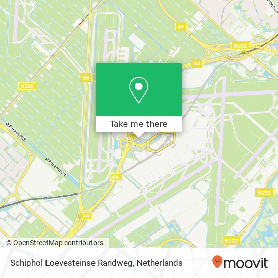 Schiphol Loevesteinse Randweg map