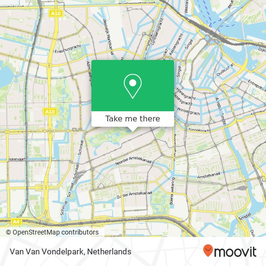 Van Van Vondelpark map