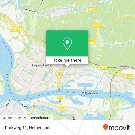 Parkweg 11 map