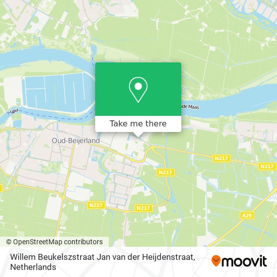 Willem Beukelszstraat Jan van der Heijdenstraat map