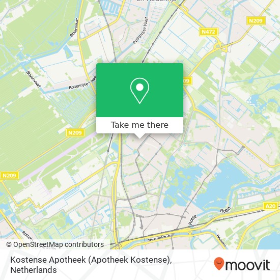 Kostense Apotheek map