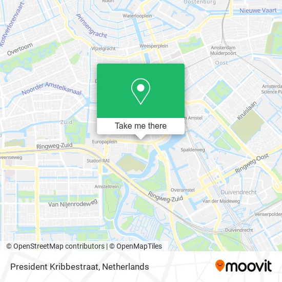 President Kribbestraat map