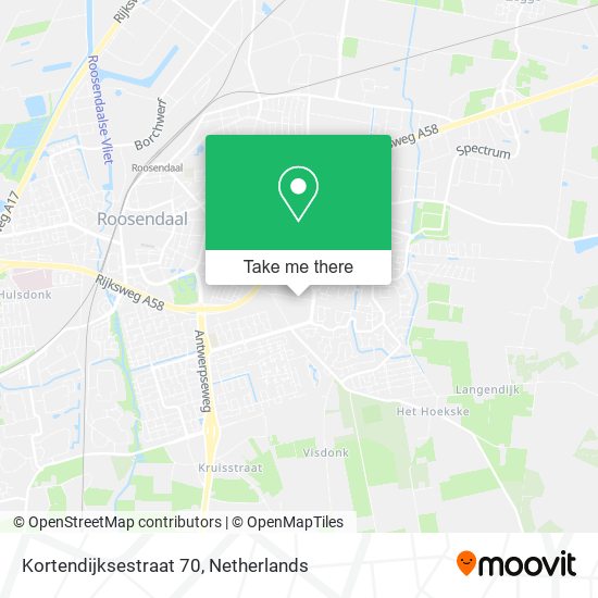 Kortendijksestraat 70 map