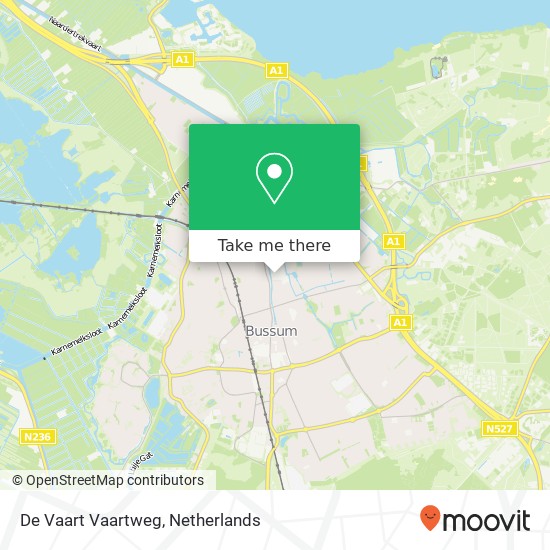 De Vaart Vaartweg map