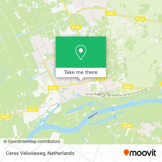 Ceres Veluviaweg map