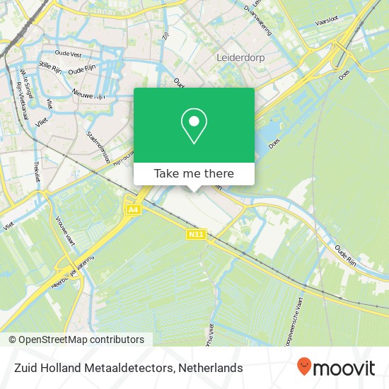 Zuid Holland Metaaldetectors Karte