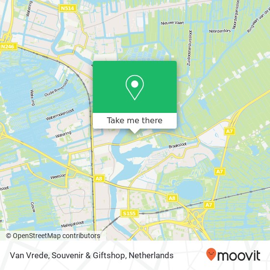 Van Vrede, Souvenir & Giftshop map