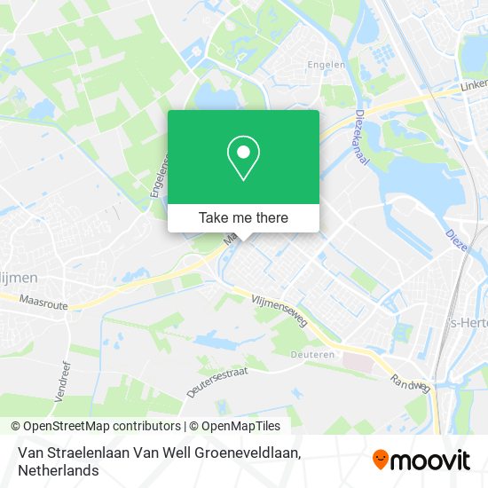 Van Straelenlaan Van Well Groeneveldlaan map