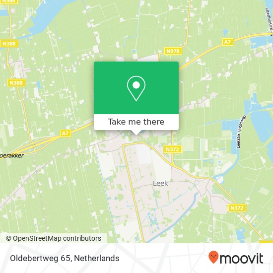 Oldebertweg 65 map