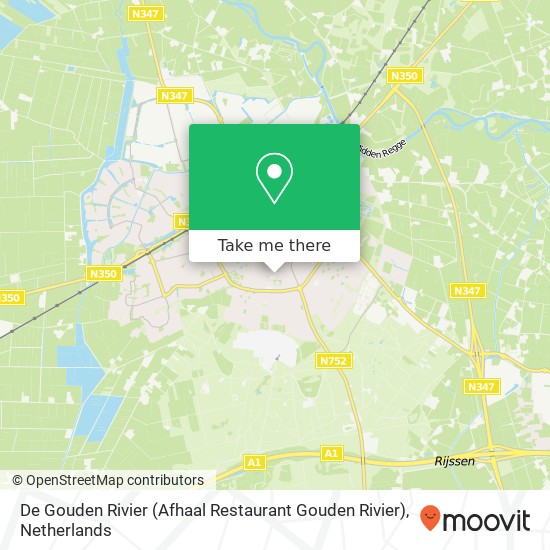 De Gouden Rivier (Afhaal Restaurant Gouden Rivier) Karte