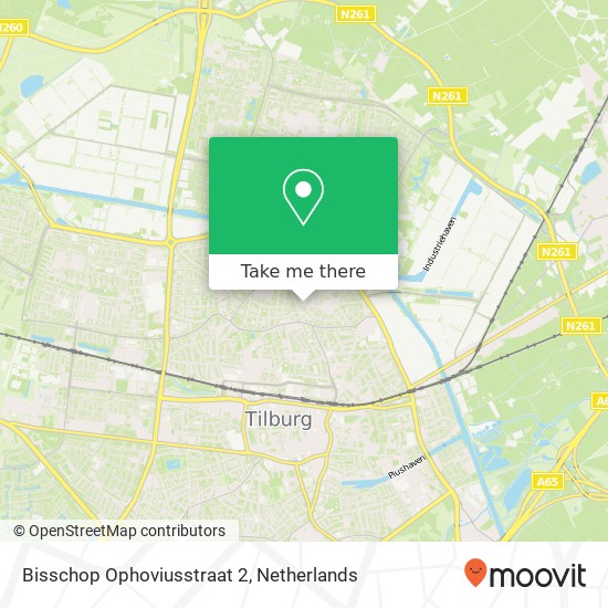 Bisschop Ophoviusstraat 2 map