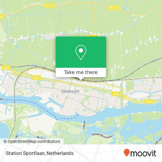 Station Sportlaan map