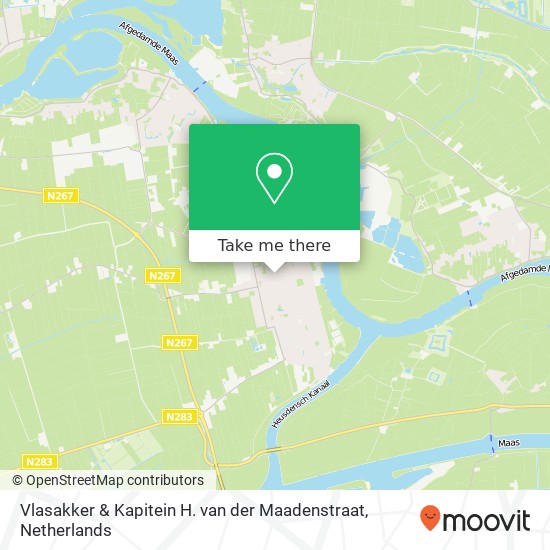 Vlasakker & Kapitein H. van der Maadenstraat map