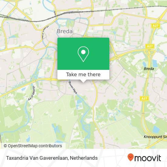 Taxandria Van Gaverenlaan map