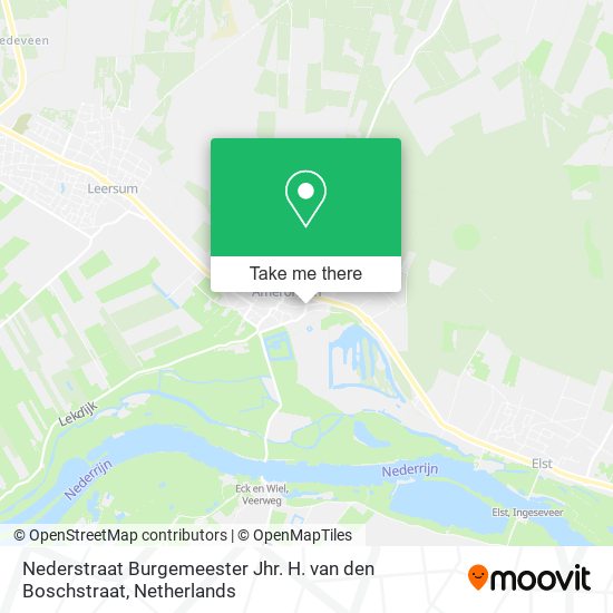 Nederstraat Burgemeester Jhr. H. van den Boschstraat map