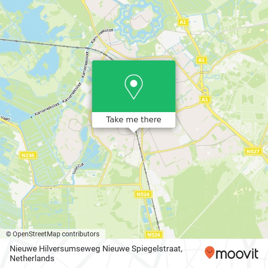 Nieuwe Hilversumseweg Nieuwe Spiegelstraat map