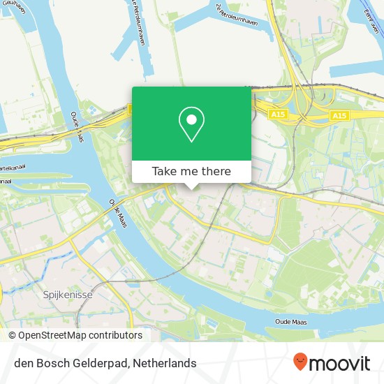 den Bosch Gelderpad map