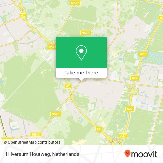 Hilversum Houtweg map