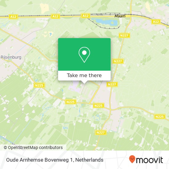 Oude Arnhemse Bovenweg 1 Karte