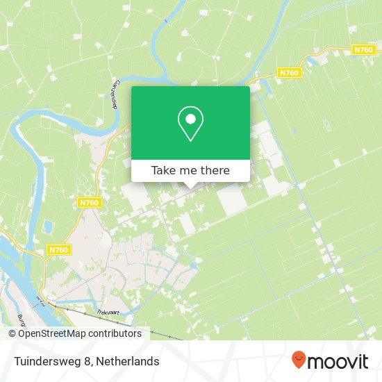 Tuindersweg 8 map