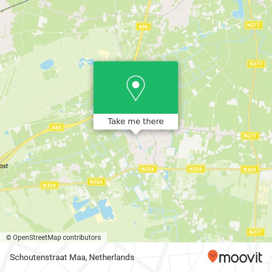 Schoutenstraat Maa map