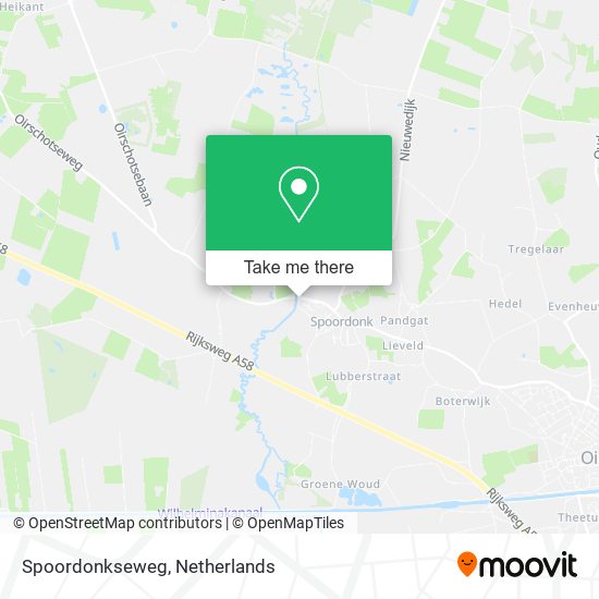 Spoordonkseweg map