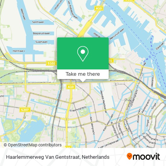 Haarlemmerweg Van Gentstraat map