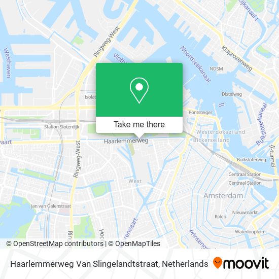Haarlemmerweg Van Slingelandtstraat map