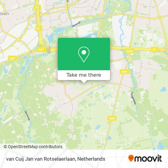 van Cuij Jan van Rotselaerlaan map