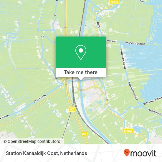 Station Kanaaldijk Oost Karte