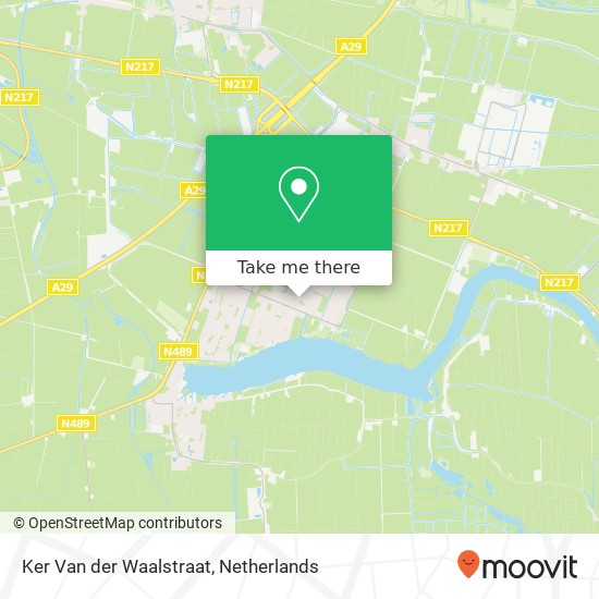 Ker Van der Waalstraat map