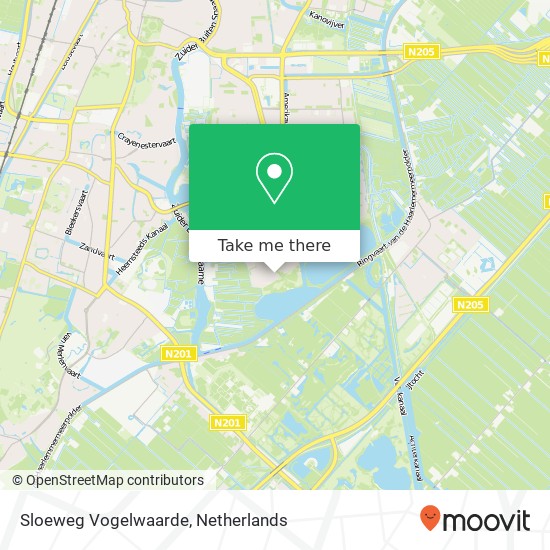 Sloeweg Vogelwaarde Karte