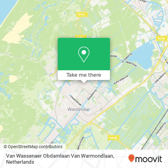 Van Wassenaer Obdamlaan Van Warmondlaan map