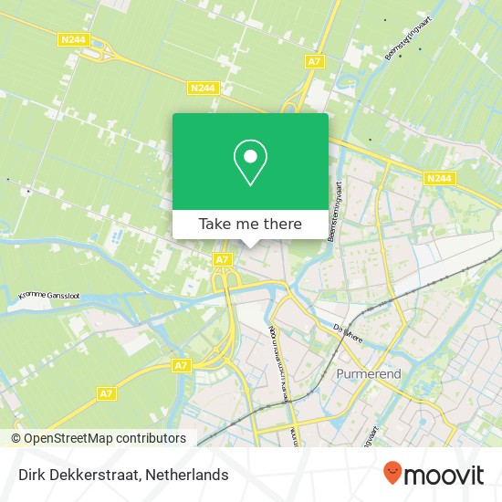 Dirk Dekkerstraat map