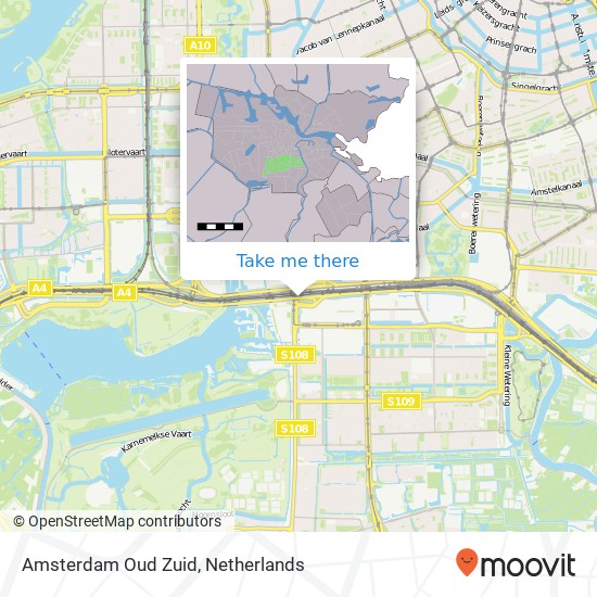 Amsterdam Oud Zuid map