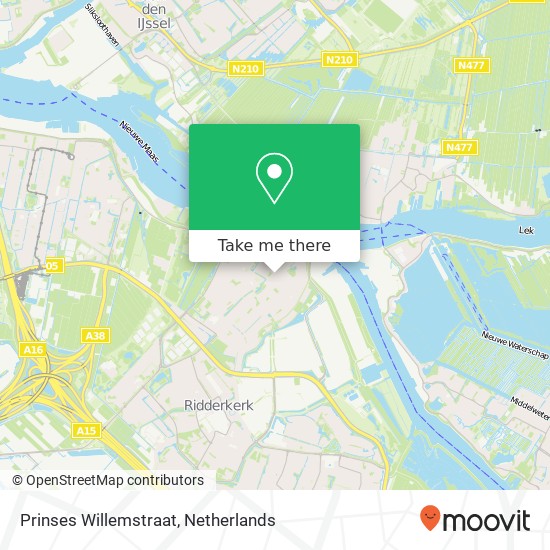 Prinses Willemstraat map