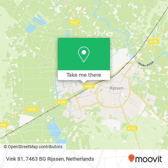 Vink 81, 7463 BG Rijssen map