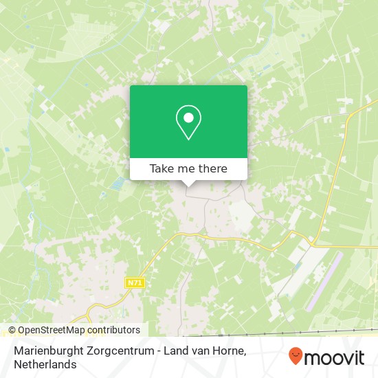 Marienburght Zorgcentrum - Land van Horne map