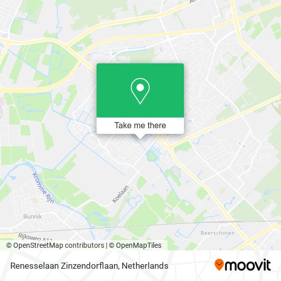 Renesselaan Zinzendorflaan map