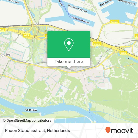 Rhoon Stationsstraat map