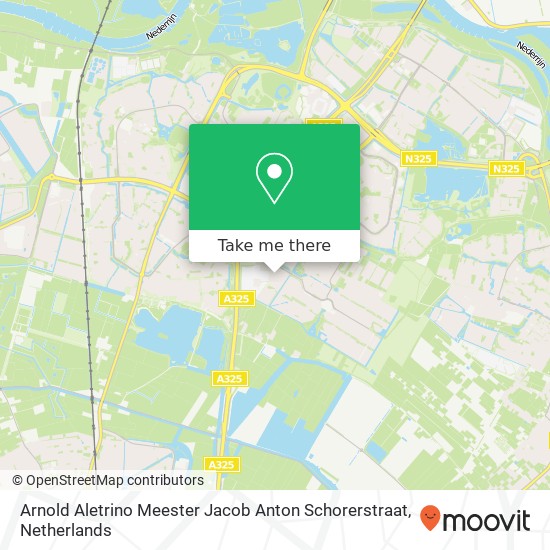 Arnold Aletrino Meester Jacob Anton Schorerstraat Karte